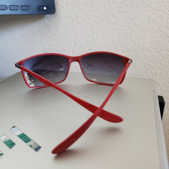 Ray-ban Sunglasses RB4179M Liteforce in Matte Red with Gray gradient (NEW) - Picture 9 of 11